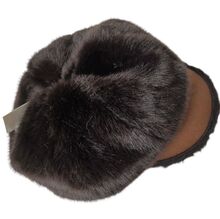 Casquette gavroche chaude en fausse fourrure avec visière - 3 pièces