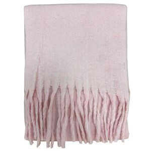 Écharpe Unie hivernale douce avec franges torsadées