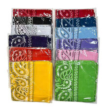 Bandana foulard 100% Coton qualité premium imprimé paisley couleur au choix
