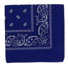 Bandana foulard 100% Coton qualité premium imprimé paisley couleur au choix