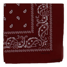 Bandana foulard 100% Coton qualité premium imprimé paisley couleur au choix
