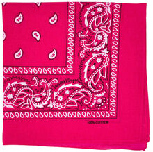Bandana foulard 100% Coton qualité premium imprimé paisley couleur au choix