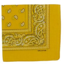 Bandana foulard 100% Coton qualité premium imprimé paisley couleur au choix