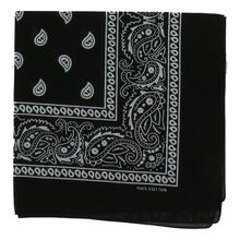 Bandana foulard 100% Coton qualité premium imprimé paisley couleur au choix