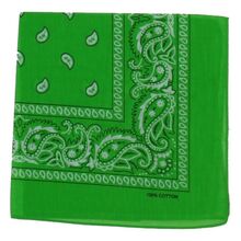 Bandana foulard 100% Coton qualité premium imprimé paisley couleur au choix