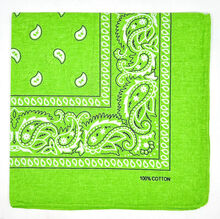 Bandana foulard 100% Coton qualité premium imprimé paisley couleur au choix