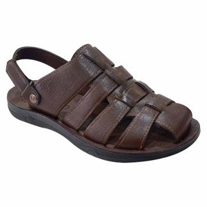 sandales homme marron talon
