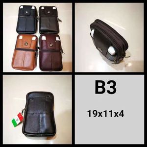 Pochette ceinture composée de 2 compartiments à zips