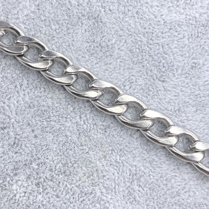 Bracelet homme acier chaîne gourmette longueur 21 cm - largeur 9,40 mm