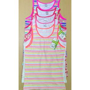 Débardeur en coton avec mélange de différents motifs