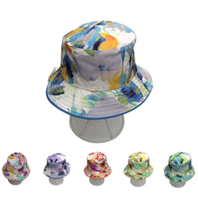 Chapeau bob 100% Coton avec motif aquarelle en 6 coloris