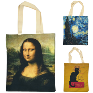 Tote bag en nylon avec motif au célèbre peinture