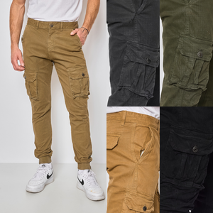 Pantalon cargo elastique cheville homme sale