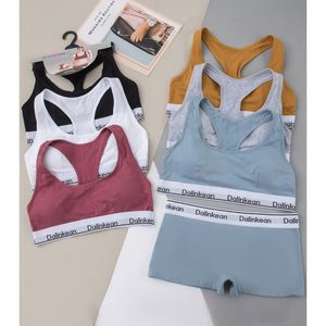 Ensembles brassière de sport et shorty à bande élastique signée DALINKEAN