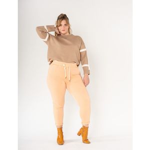 Jogging en coton élasthanne élastiqué à la taille avec cordon