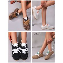 Baskets basses athlétiques en simili daim avec lacets taille 36-41