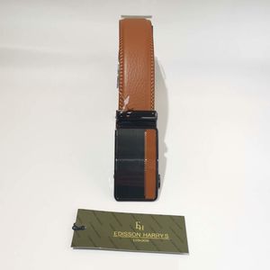 Ceinture automatique en cuir de vachette camel Edisson Harry’s London