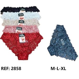 Culotte couvrante toute faite de dentelle à motifs floraux