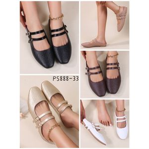 Mules en simili à effet texturé et double bride à boucle ajustable taille 36-41.