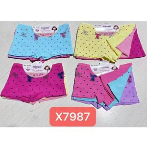 Shorty Kokowei en coton à motifs de petits cœurs et nœuds - 60 pièces