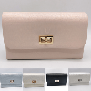 Sac à main pochette à rabat avec fermeture en tourniquet