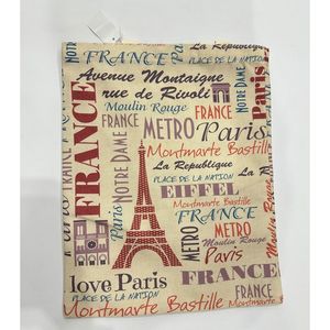 Sac tote bag en coton avec un motif parisien et Tour Eiffel