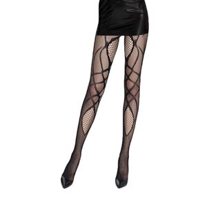 Collants en résille au design d'inspiration aux motifs tribaux