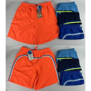 Short de plage homme à filet intérieur et bandes bicolores au dos
