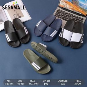 Claquettes pour homme avec deux bandes contrastées sur le côté