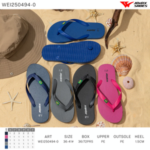 Tongs à fine bride en forme de Y avec détail drapeau brésilien