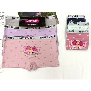 Shorty en coton à motif petits cœurs et un chat stylisé pour fille 2 à 10 ans