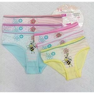 Culotte pour fille en coton doux à imprimé d'abeille avec une fleur