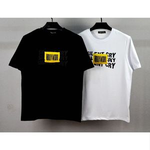 T-shirt au design graphique superposé HOLLYWOOD et SILENT CRY