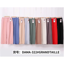 Pantalon coupe palazzo à jambes larges et poches latérales