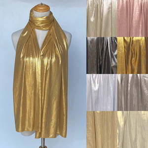 Écharpe brillante effet métallisé – élégance lumineuse en 100% viscose
