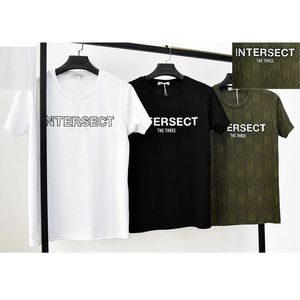 T-shirt minimaliste à imprimé INTERSECT THE THREE
