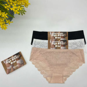 Culotte gainante à taille haute en dentelle florale "Ancona"