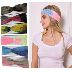 Bandeau twisté à l’avant avec décor d’un motif tie dye éclatant