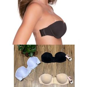 Soutien-gorge à bonnet B avec bretelles transparentes et ouverture à l'avant