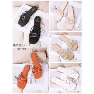 Sandales à  brides multiples  et un anneau décoratif grande taille 41-44