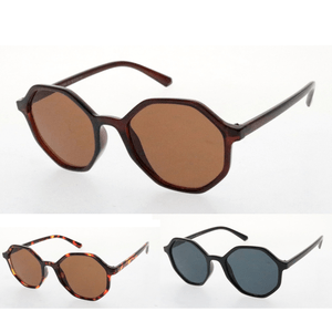 Lunettes de soleil femme avec monture de forme octogonal tendance