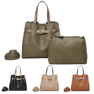 Sac cabas bimatières 2-en-1 équipé d’une pochette détachable