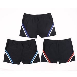Short de bain court homme uni à bandes diagonales contrastantes