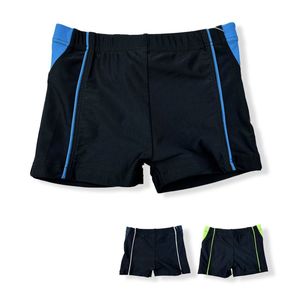 Short de bain homme uni à empiècements et liserés colorés