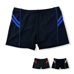 Maillot de bain boxer pour adolescent avec deux bandes asymétriques
