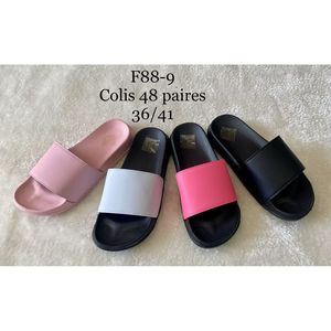 Mules minimalistes à large bande unie pour femme 36 à 41