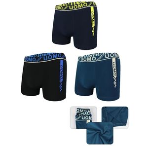 Boxer homme en coton uni à bandes graphiques contrastées