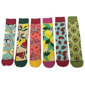 Chaussettes en coton avec motifs gourmands aux accents fruités
