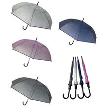 Parapluie canne à ouverture automatique avec un motif discret