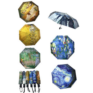 Parapluie télescopique et automatique imprimé oeuvres d'art